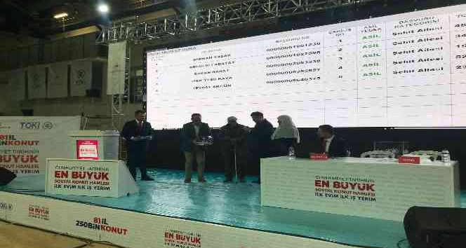 Iğdır’da sosyal konutta kura heyecanı yaşandı