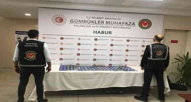 Habur Sınır Kapısı’nda 4 milyonluk kaçak ürün ele geçirildi