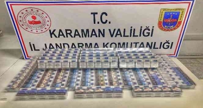 Karaman’da 440 paket kaçak sigara ele geçirildi
