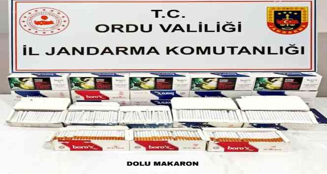 Ordu’da kaçak tütün mamulleri ele geçirildi