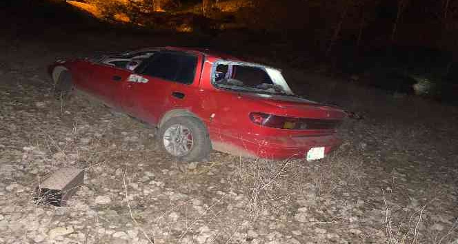 Şarampole yuvarlanan otomobilin sürücüsü hayatını kaybetti