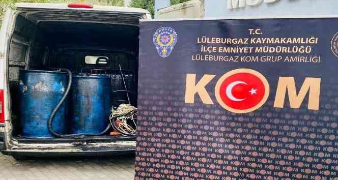 Kırklareli’nde akaryakıt kaçakçılığı yaptığı iddia edilen 2 şüpheli yakalandı