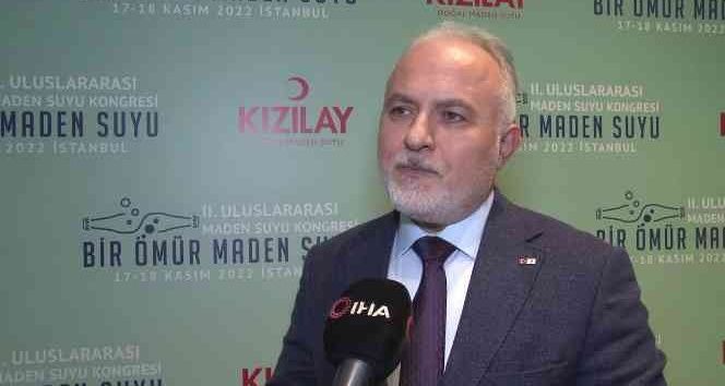 Kızılay Genel Başkanı Dr. Kerem Kınık, “Avrupa’da mineralli su kişi başı 150 litre tüketilirken, ülkemizde 10-15 litre kadar tüketim olduğunu gözlemliyoruz”