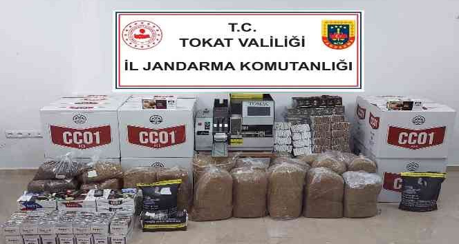 Tokat’ta 224 Bin 800 adet boş makaron ele geçirildi