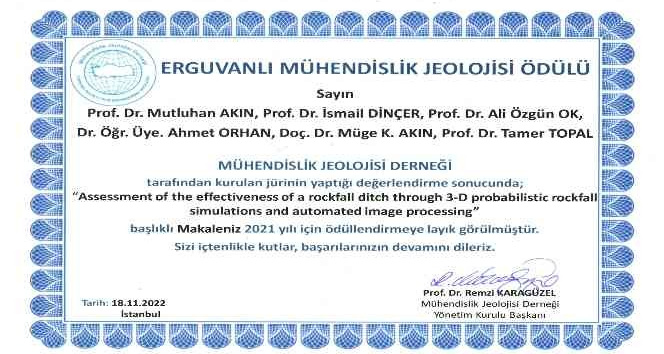 NEVÜ akademisyenleri ’En İyi Uluslararası Makale Ödülü’ aldı