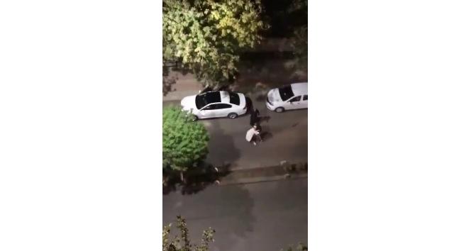 Siirt’te yol ortasında kadına şiddet kamerada