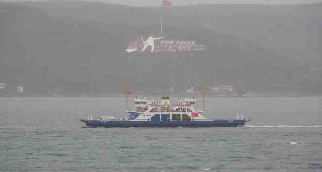 Bozcaada’ya feribot seferleri iptal edildi
