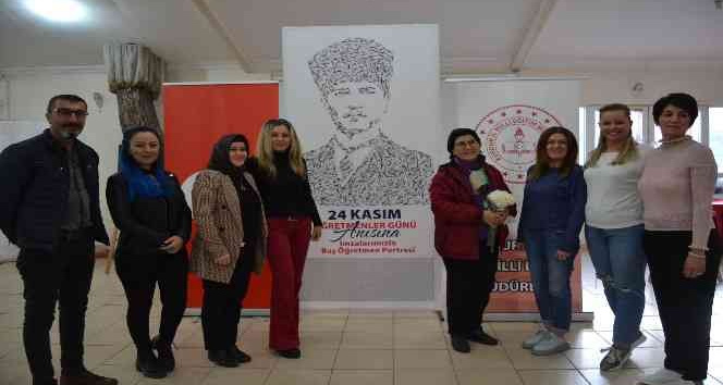 Burdur’da 404 öğretmen Atatürk portresinde buluştu