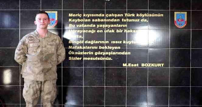 Bingöl’de jandarma personelinden ’Kadına yönelik şiddete karşı mücadele’ mesajı