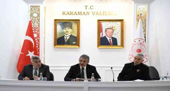 Karaman’da kış mevsimi alınacak tedbirler değerlendirildi