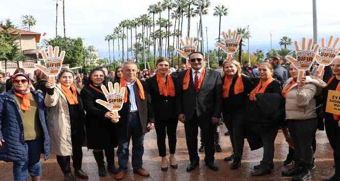 Kadına şiddetle mücadelede tek yürek oldular