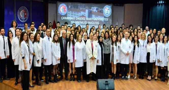 ÇOMÜ Diş Hekimliği Fakültesi Beyaz Önlük Giyme töreni gerçekleşti