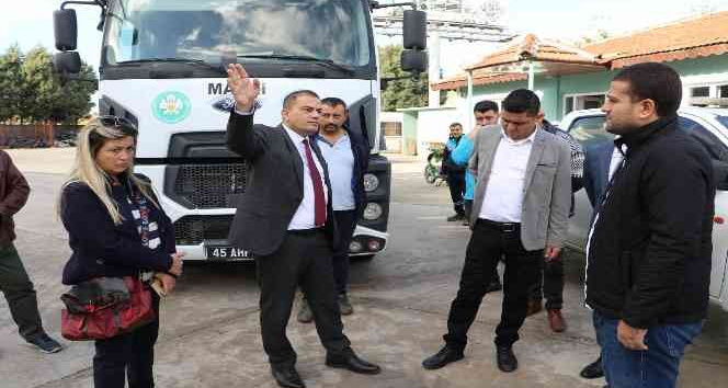 MASKİ Genel Müdürü Aslay, Horozköy depo alanını inceledi