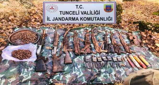 Tunceli’de teröristlere ait sığınak imha edildi