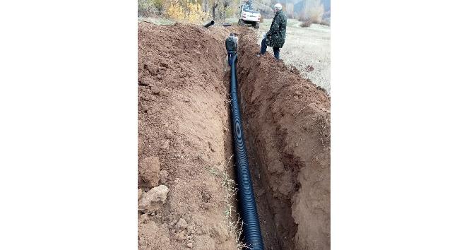 Bingöl’de kanalizasyon çalışmaları sürüyor