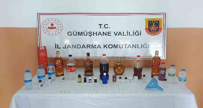 Şiran’da kaçak içki ve tarihi eser yakalandı