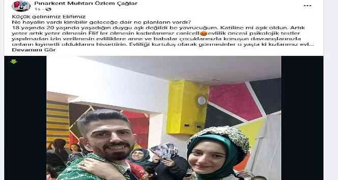 Kadın muhtardan koca kurbanı Elif için duygusal paylaşım