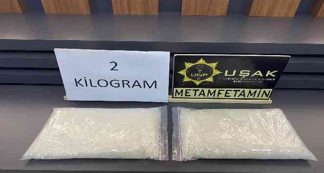 Uşak’ta 1 milyon liralık uyuşturucuyla yakalanan şüpheli tutuklandı