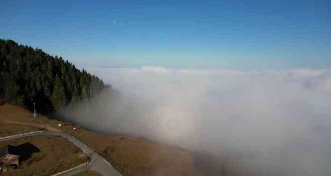 Giresun’dan sis ve bulut denizi manzaraları