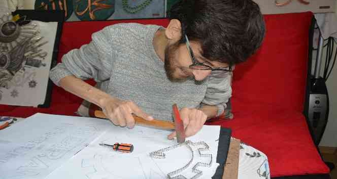 Engeli, başarısına engel olamadı: Bakanlığın filografi sanatçısı olacak