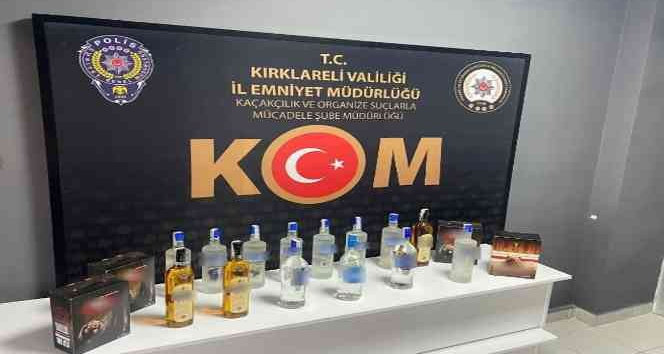 Kırklareli’nde sahte içki operasyonu: 2 gözaltı