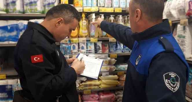 Ordu’da 35 market ile ilgili tutanak tutuldu