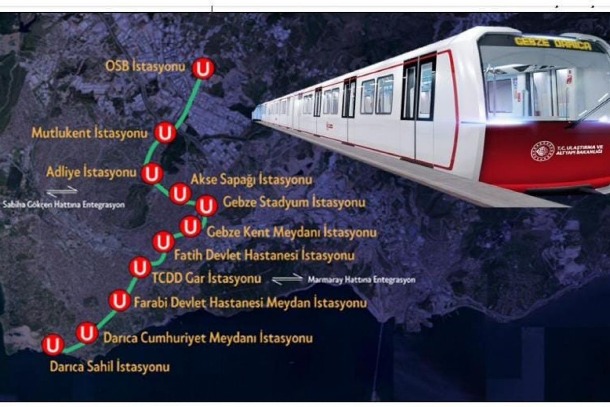 Gebze OSB-Darıca Sahil Metro Hattında tünel kazıları rekor sürede tamamlandı