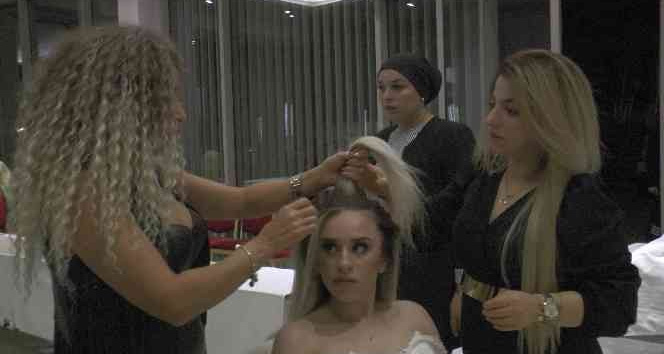 Saç ve başörtüsü tasarımı ile makyaj konusunda eğitim aldılar, 2023 trendlerini öğrendiler