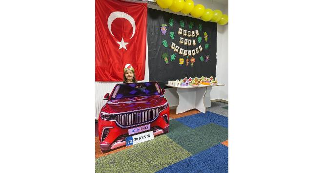 Büyükşehir Kütüphanesi’nde miniklerin ‘TOGG’lu yerli malı etkinliği