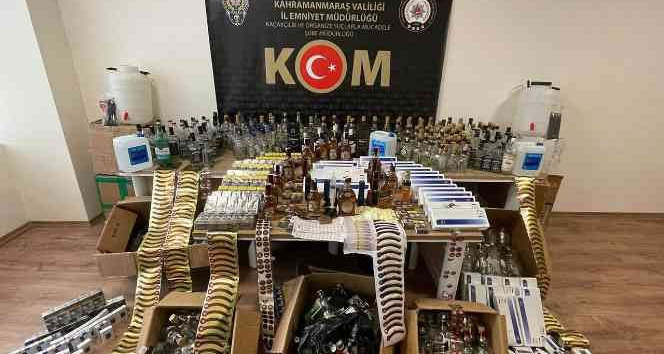 Kahramanmaraş’ta kaçakçılık operasyonunda 2 gözaltı