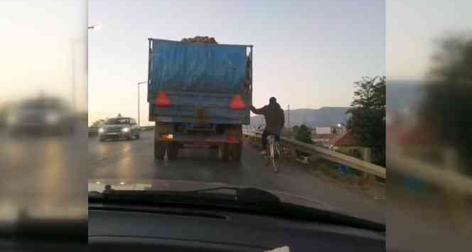 Tehlikeli yolculuk kamerada