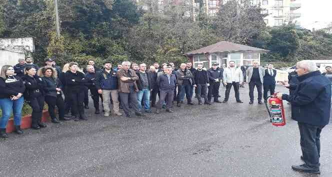 Zonguldak Emniyeti’nde yangın tatbikatı