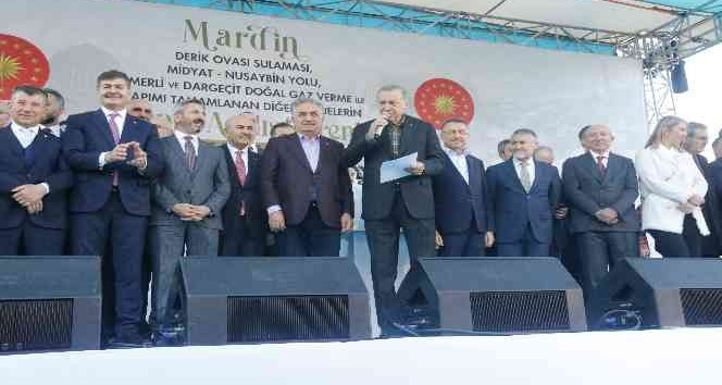Cumhurbaşkanı Erdoğan Mardin’de güncel değeri 17,5 milyar olan projelerin açılışını yaptı