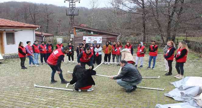 Istranca Dağı eteklerinde afet eğitimi