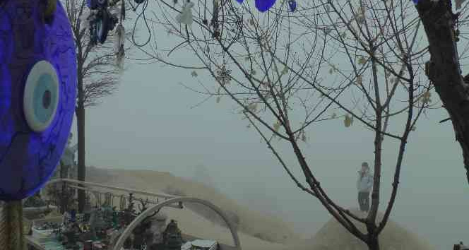 Kapadokya bölgesinde sis etkili oldu