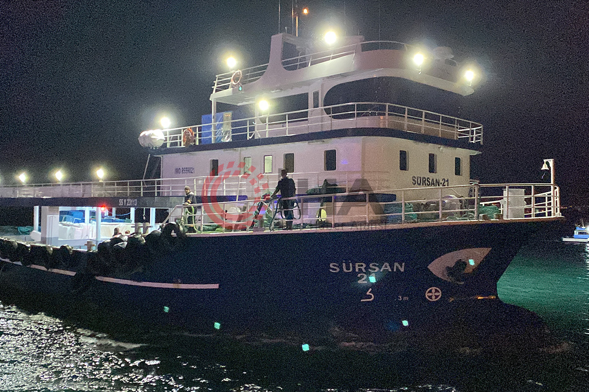 Sinop Valiliğinden kuru yük gemisi yangını açıklaması