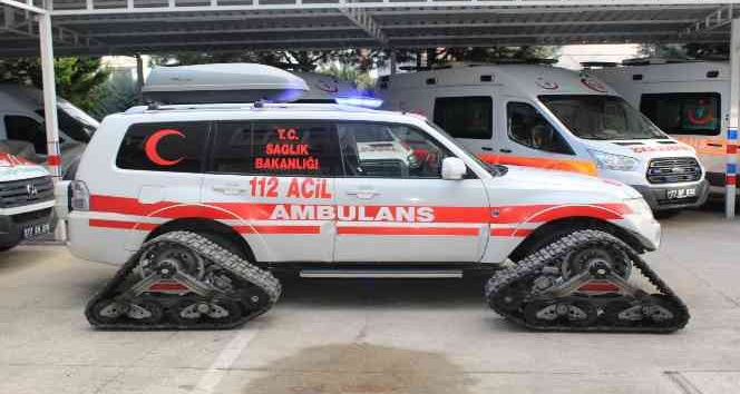 Yalova’ya kar paletli ambulans tahsisi