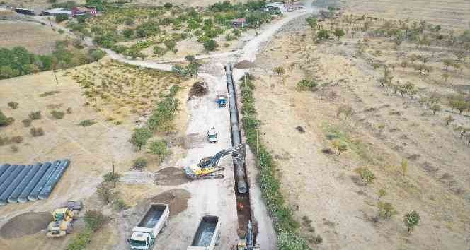 Elazığ içme suyu isale hattı 2. kısım işinde çalışmalar sürüyor