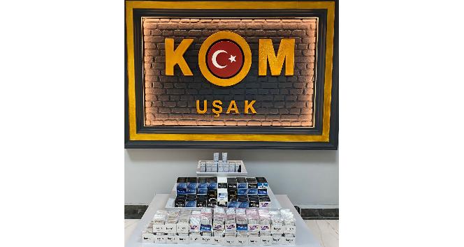 Uşak’ta 64 bin kaçak makaron ele geçirildi
