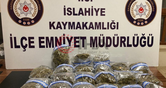 Gaziantepte 10 kilo 630 gram esrar ele geçirildi