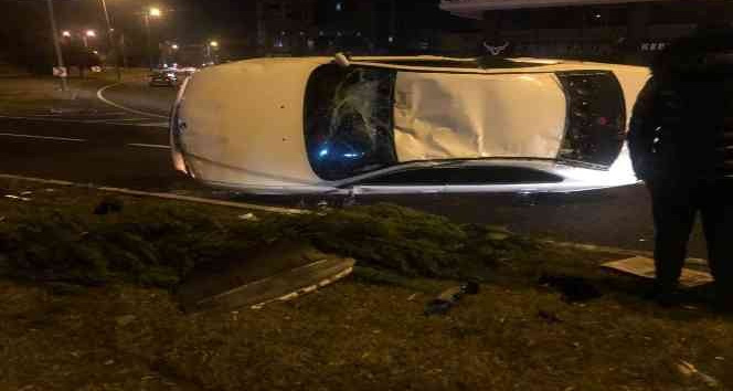 Nevşehir’de yeni yılın ilk kazasında 2 kişi yaralandı