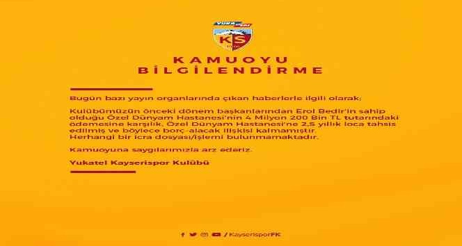 Kayserispor, eski başkana loca sattı