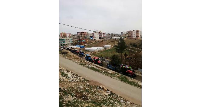 Siirt’te 20 traktörle düğün konvoyu yaptılar