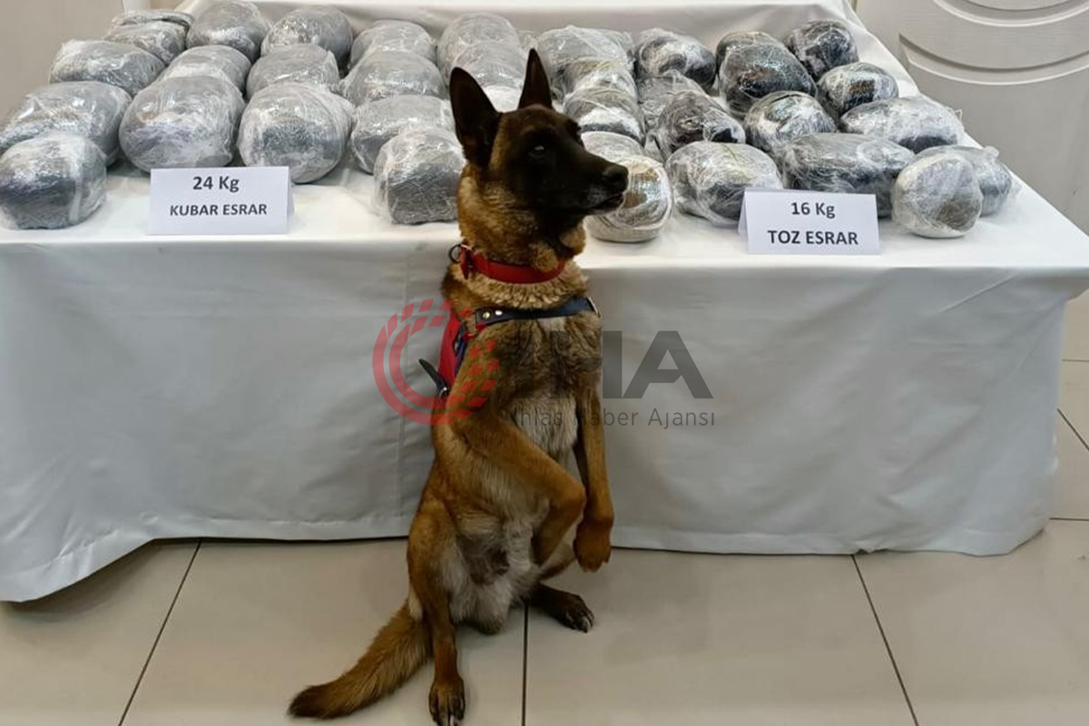 Yolcu otobüsünde 40 kilo uyuşturucu ele geçirildi