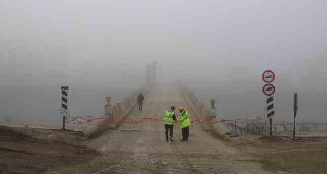 Tarihi Tunca Köprüsü araç ve yaya trafiğine kapatıldı