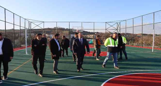 Tutuk sahadaki çalışmaları yerinde inceledi