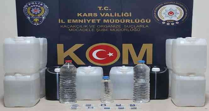 Kars’ta kaçak içki operasyonu
