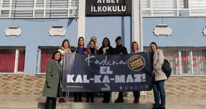 -Kadın komutanlar kadına şiddete karşı sahaya indi