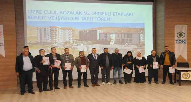 Cizre’de terör mağduru bin 112 kişi tapularına kavuştu
