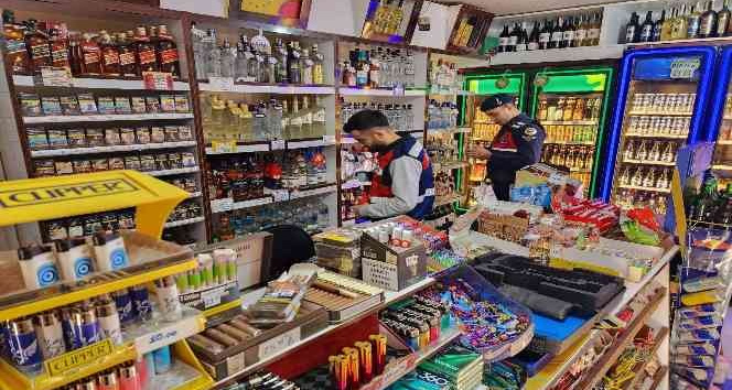 Yalova’da jandarmadan kaçak ve sahte alkol denetimi